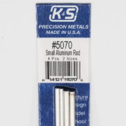 K&S Precision Metal 5070 - Bendable Alum Rod 3/32 & 1/8 X 12" Long