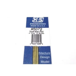 K&S Precision Metal 5072 - Bendable Brass Rod 1/16 & 3/64 X 12" Long