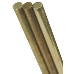 K&S Precision Metal 8163 - 3/32" Diameter Solid Brass Rod (1 Pc Per Card)