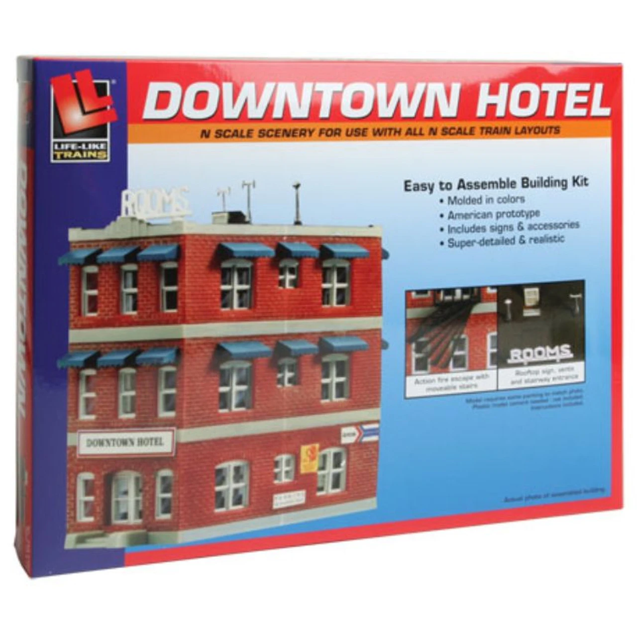 Life-Like 7482 - Downtown Hotel - N Scale Kit 3 Life-Like 7482 - Downtown Hotel - N Scale Kit