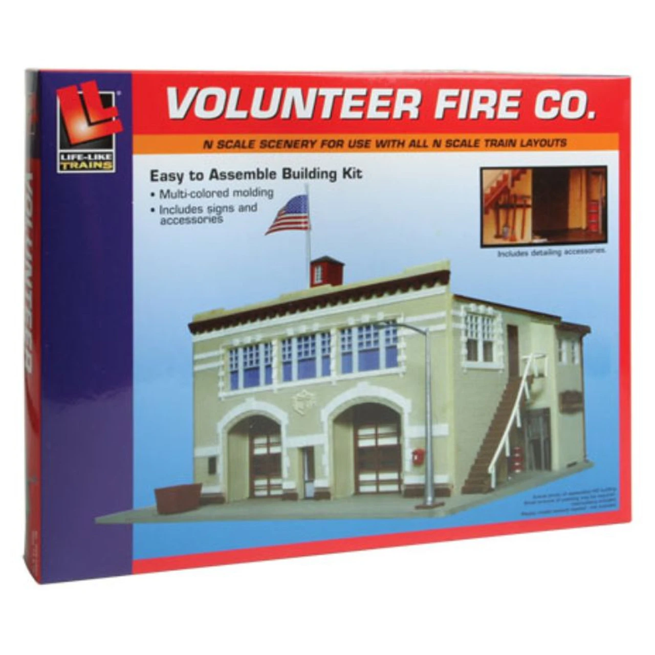 Life-Like 7483 - Volunteer Fire Company - N Scale Kit 3 Life-Like 7483 - Volunteer Fire Company - N Scale Kit