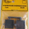 Micro Engineering 80-200 - Warehouse Overhead Door 4pcs - N Scale -Vallejo Sales Store me80200 73770.1680631113