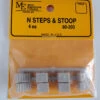 Micro Engineering 80-203 - Steps & Stoop 4pcs - N Scale -Vallejo Sales Store me80203 98549.1680631104
