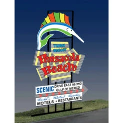 Miller Engineering 2750 - Animated Pensacola Billboard - HO Or O Scale