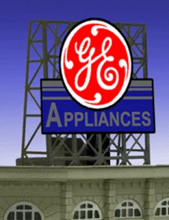 Miller Engineering 338835 - Animated General Electric Billboard - N Or Z Scale