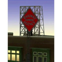 Miller Engineering 338870 - Animated Railway Express Agency Billboard - N Or Z Scale