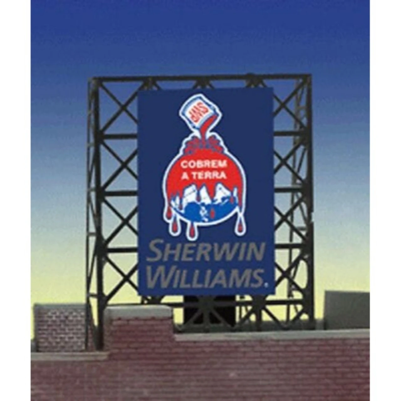 Miller Engineering 338935 - Animated Sherwin Williams Billboard - N Or Z Scale 3 Miller Engineering 338935 - Animated Sherwin Williams Billboard - N Or Z Scale
