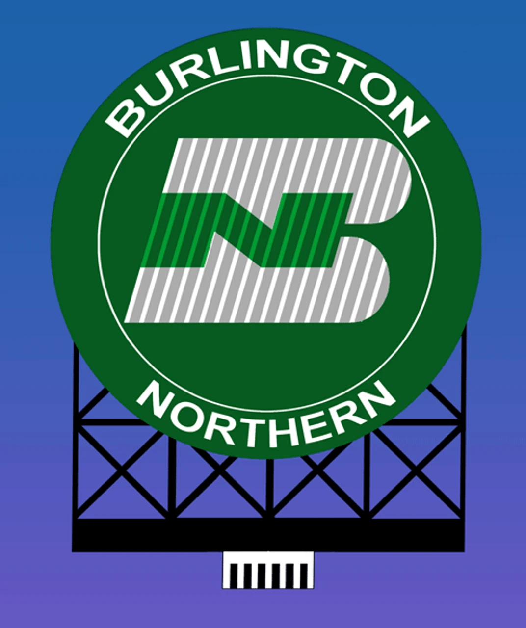 Miller Engineering 440702 - Animated Burlington Northern Billboard - HO/N Scale 3 Miller Engineering 440702 - Animated Burlington Northern Billboard - HO/N Scale