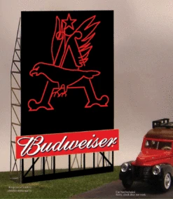 Miller Engineering 442302 - Animated Budweiser Eagle Billboard - HO/N Scale