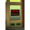 Miller Engineering 8990 - Window Sign Hotel No Vacancy