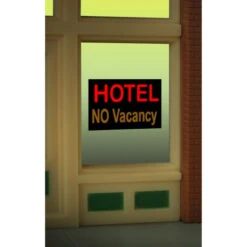 Miller Engineering 8990 - Window Sign Hotel No Vacancy