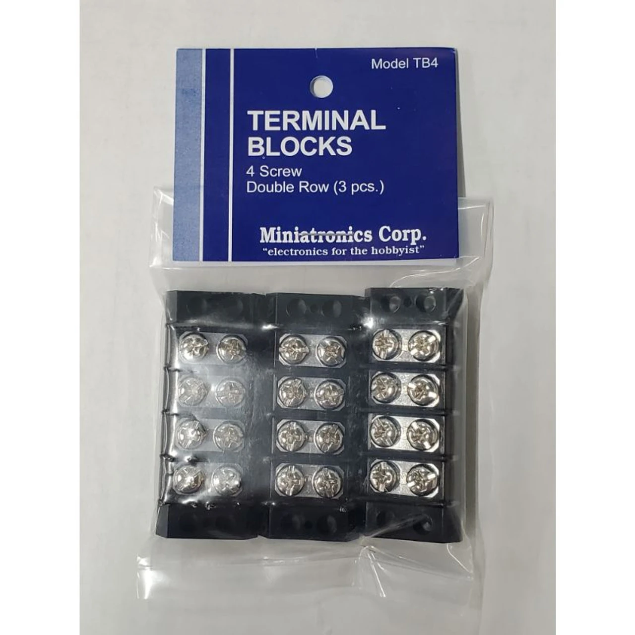 Miniatronics Corp. TB4 - 4 Position Terminal Blocks (3) - 3 Miniatronics Corp. TB4 - 4 Position Terminal Blocks (3) -