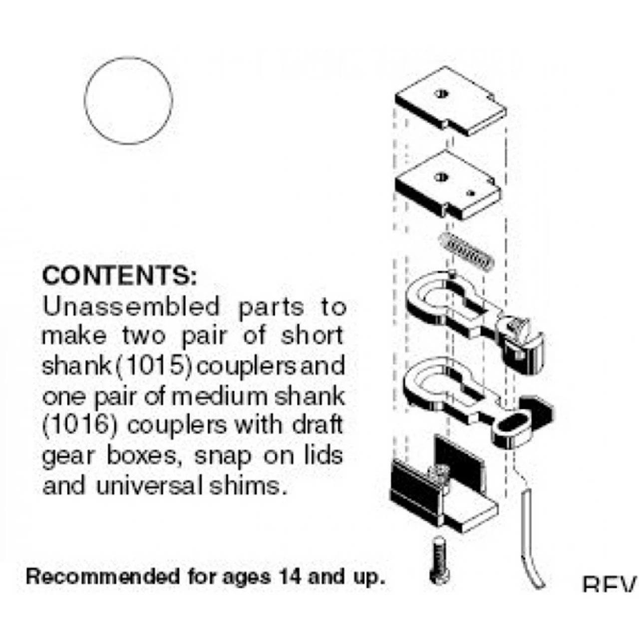 Micro-Trains 00102001 - Body Mount Coupler, Brown - N Scale 3 Micro-Trains 00102001 - Body Mount Coupler, Brown - N Scale