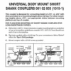 Micro-Trains 00102003 - Universal Body Mount Short Shank Coupler - N Scale 2 Micro-Trains 00102003 - Universal Body Mount Short Shank Coupler - N Scale -Vallejo Sales Store mtl00102003 72519.1645223556