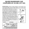Micro-Trains 00102026 - Silver Passenger Car Couplers Assembled - 2 Pair -Vallejo Sales Store mtl00102026 63973.1645223560