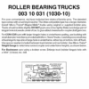 Micro-Trains 00310031 - Roller Bearing Trucks With Short Extension Couplers (1030-10) 10 Pair -Vallejo Sales Store mtl00310031 63990.1645223578