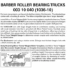 Micro-Trains 00310040 - Barber Roller Bearing Trucks Without Couplers (1036-10) 10 Pair 2 Micro-Trains 00310040 - Barber Roller Bearing Trucks Without Couplers (1036-10) 10 Pair -Vallejo Sales Store mtl00310040 17169.1645223579