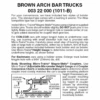 Micro-Trains 00322000 - Arch Bar Trucks Without Couplers - Brown (1011-B) 1 Pair 2 Micro-Trains 00322000 - Arch Bar Trucks Without Couplers - Brown (1011-B) 1 Pair -Vallejo Sales Store mtl00322000 78333.1645223582
