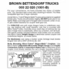 Micro-Trains 00322020 - Bettendorf Trucks Without Couplers - Brown (1001-B) 1 Pair -Vallejo Sales Store mtl00322020 75701.1645223582