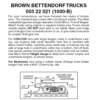 Micro-Trains 00322021 - Bettendorf Trucks With Short Extension Couplers - Brown (1000-B) 1 Pair -Vallejo Sales Store mtl00322021 75448.1645223583