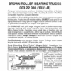 Micro-Trains 00322030 - Roller Bearing Trucks Without Couplers - Brown (1031-B) 1 Pair 1 Micro-Trains 00322030 - Roller Bearing Trucks Without Couplers - Brown (1031-B) 1 Pair -Vallejo Sales Store mtl00322030 26332.1645223583