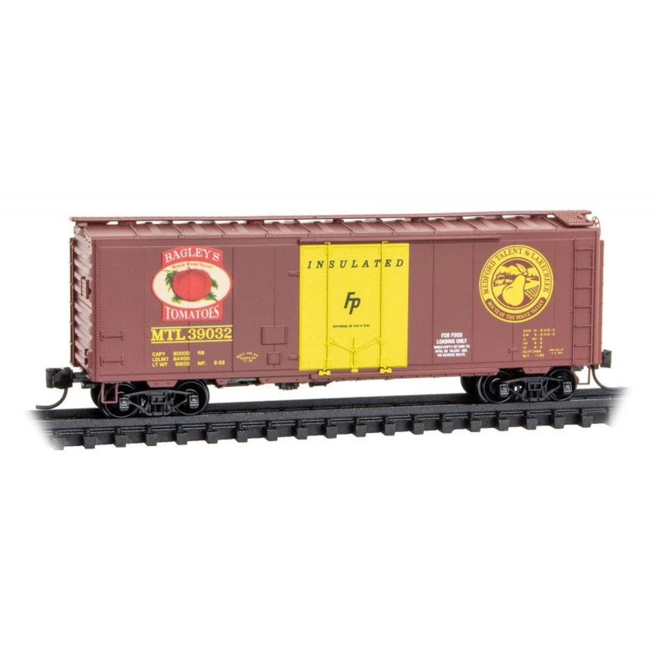 Micro-Trains Line 02150622 - 40' Plug Door Boxcar Medford, Talent & Lakecreek (MTL) 39032 - N Scale 3 Micro-Trains Line 02150622 - 40' Plug Door Boxcar Medford, Talent & Lakecreek (MTL) 39032 - N Scale