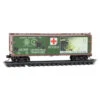 Micro-Trains Line 03900272 - 40' Double-Sheath Wood Box Car United States Army (USA) War Of The Worlds Car #3 - N Scale -Vallejo Sales Store mtl03900272 29502.1686169051