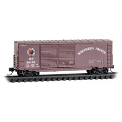 Micro-Trains Line 06800560 - 40' Double Door Boxcar W/o Roofwalk Northern Pacific (NP) 38168 - N Scale