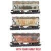 Micro-Trains Line 99305037 - 2-Bay Covered Hopper WEATHERED FOAM 3pk Southern (SOU) 91809, 91165, 91849 - N Scale 1 Micro-Trains Line 99305037 - 2-Bay Covered Hopper WEATHERED FOAM 3pk Southern (SOU) 91809, 91165, 91849 - N Scale -Vallejo Sales Store mtl99305037 57987.1683674268