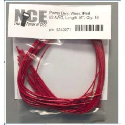 NCE 271 - Power Drop Wires Red 16 Pack - Multi Scale