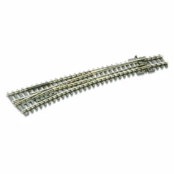 PECO SL-E387 - Code 80 Curved Double Radius Turnout Left Hand (Electrofrog) - N Scale