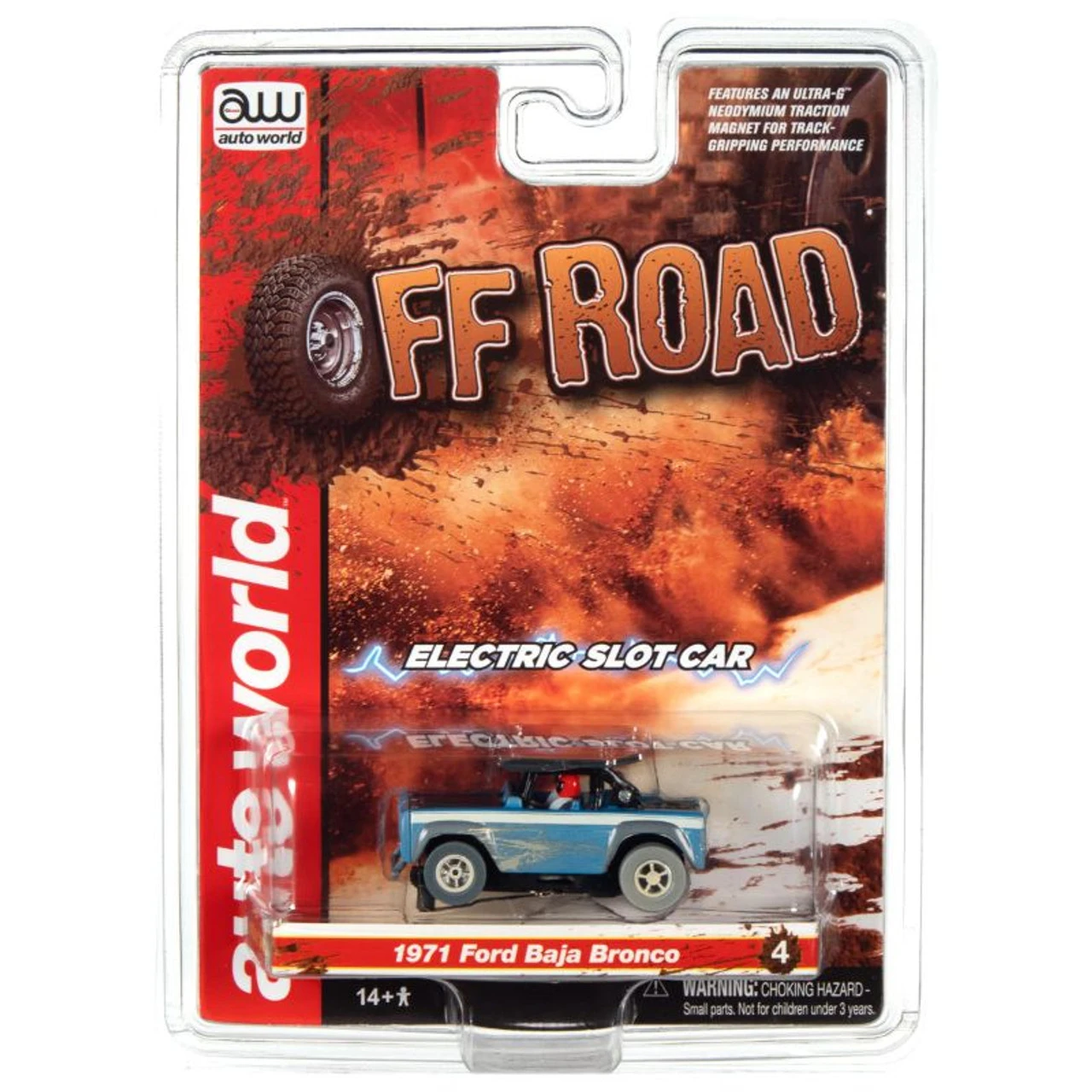 Auto World SC375-4 - 1971 Ford Baja Bronco - HO Scale 3 Auto World SC375-4 - 1971 Ford Baja Bronco - HO Scale