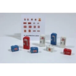 Railway Express Miniatures 2191 - Soda Machine Detail Set (8) - N Scale Kit