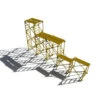 Showcase Miniatures 523 - Scaffolding Etched Stanless - N Scale Kit -Vallejo Sales Store scm523 24100.1645223969