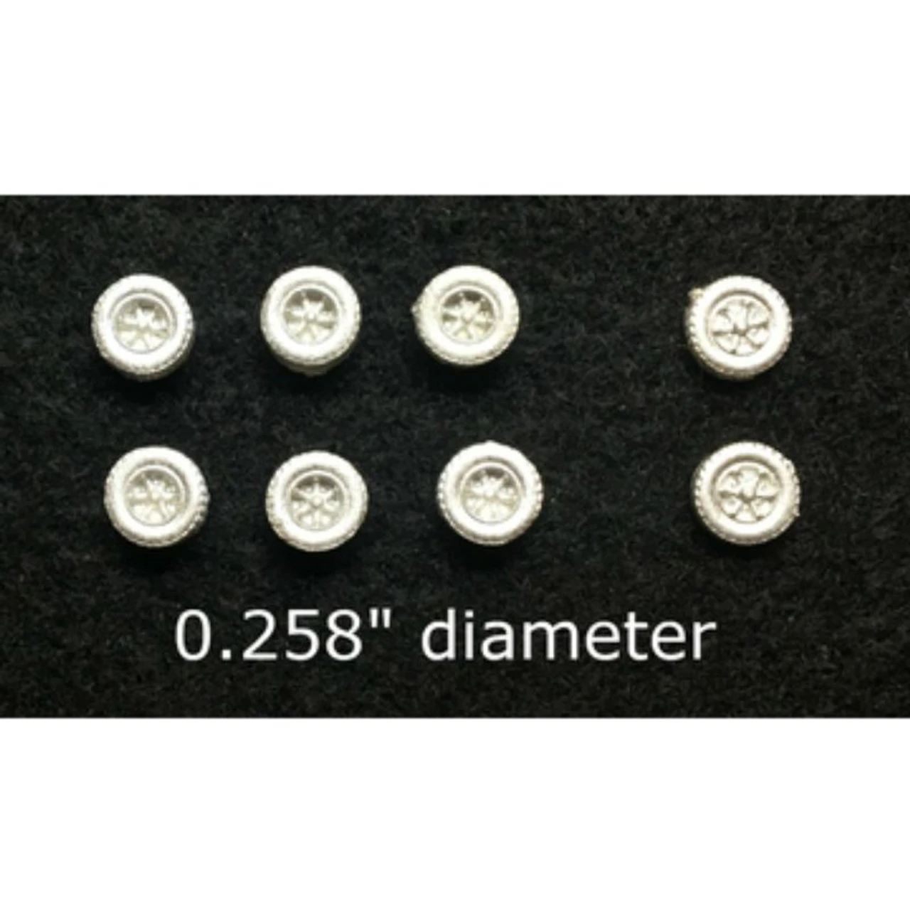 Showcase Miniatures W25003 - Tri-Axle Heavy Duty Cast Wheels - N Scale Kit 3 Showcase Miniatures W25003 - Tri-Axle Heavy Duty Cast Wheels - N Scale Kit