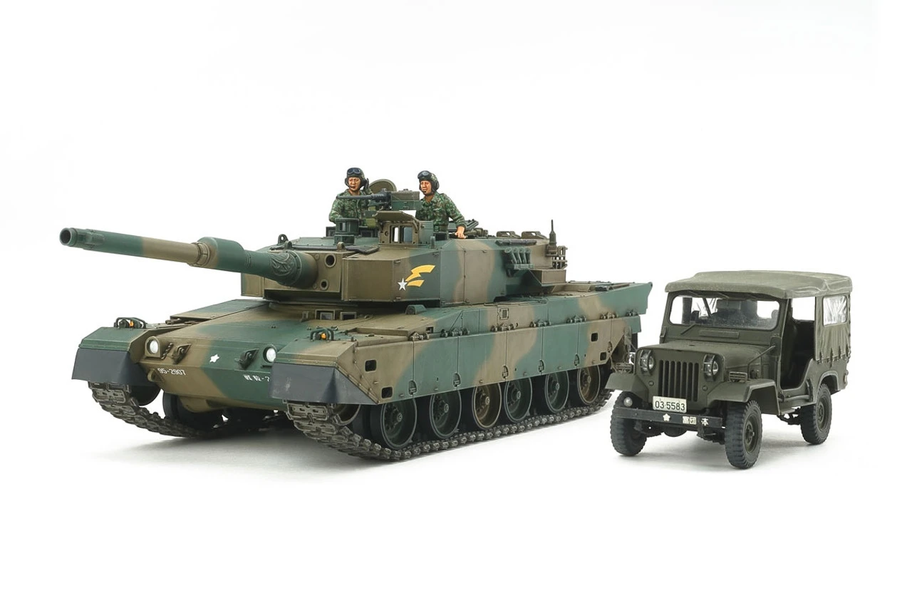 Tamiya 25186 - JGSDF Type 90 Tank W/ Type 72 Light Truck Japan - 1:35 Scale Kit 3 Tamiya 25186 - JGSDF Type 90 Tank W/ Type 72 Light Truck Japan - 1:35 Scale Kit