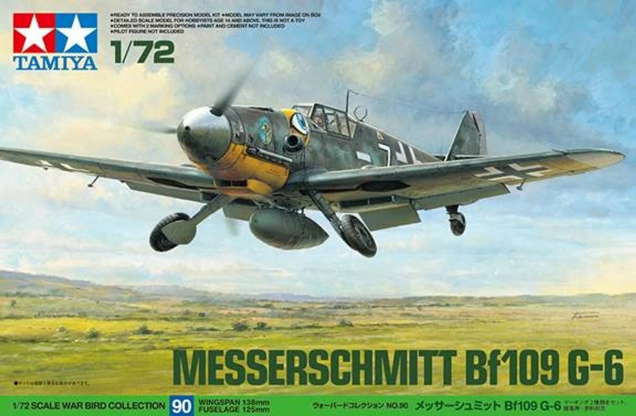 Tamiya 60790 - 1/72 Messerschmitt Bf109 G-6 Allied - 1:72 Scale Kit 3 Tamiya 60790 - 1/72 Messerschmitt Bf109 G-6 Allied - 1:72 Scale Kit