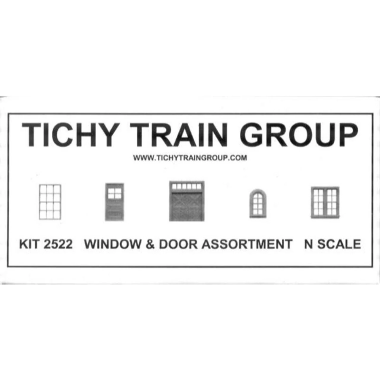 Tichy Train Group 2522 - 80-Piece Window & Door Assortment 3 Tichy Train Group 2522 - 80-Piece Window & Door Assortment