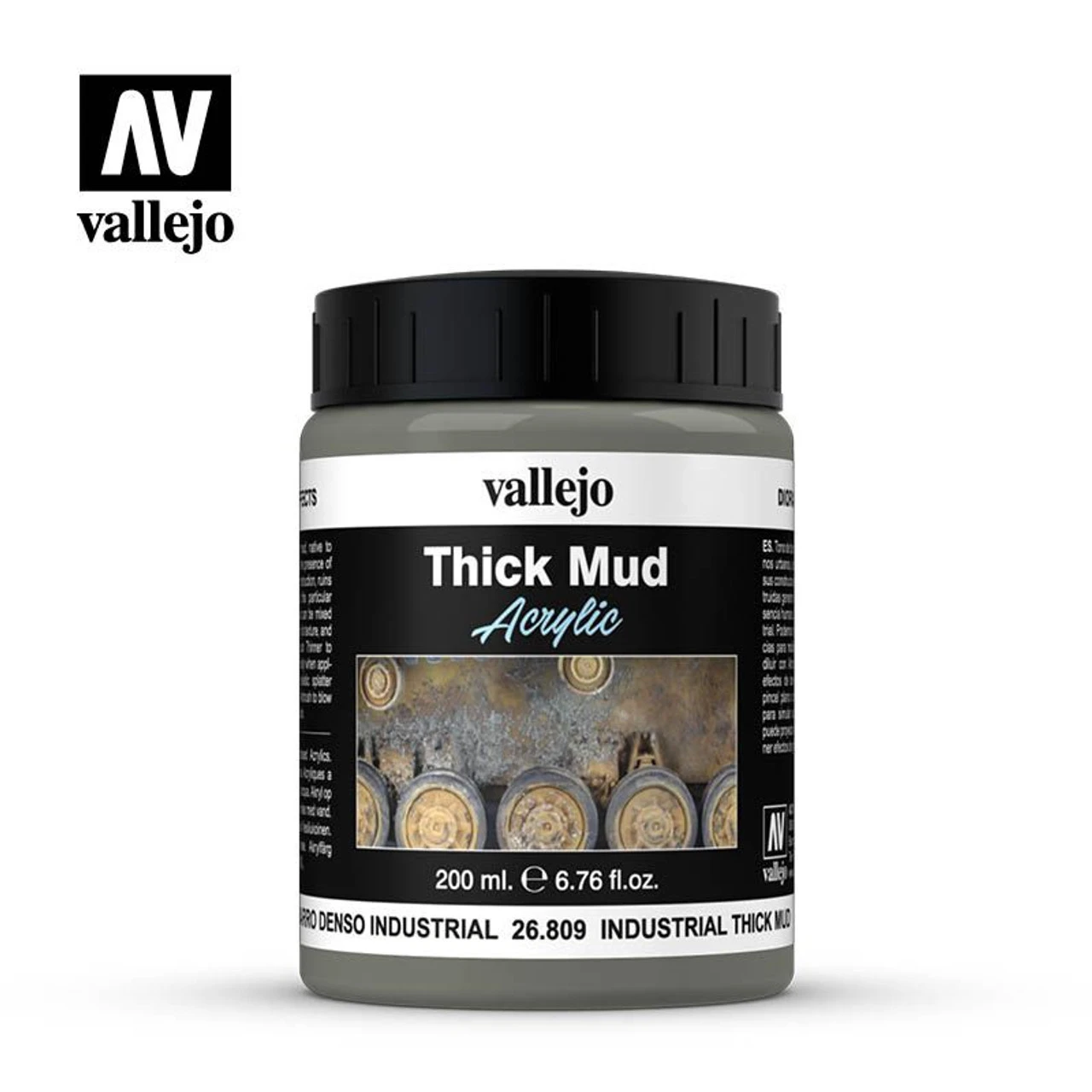 Vallejo 26809 - Diorama Effects - Industrial Mud 200mL - 3 Vallejo 26809 - Diorama Effects - Industrial Mud 200mL -