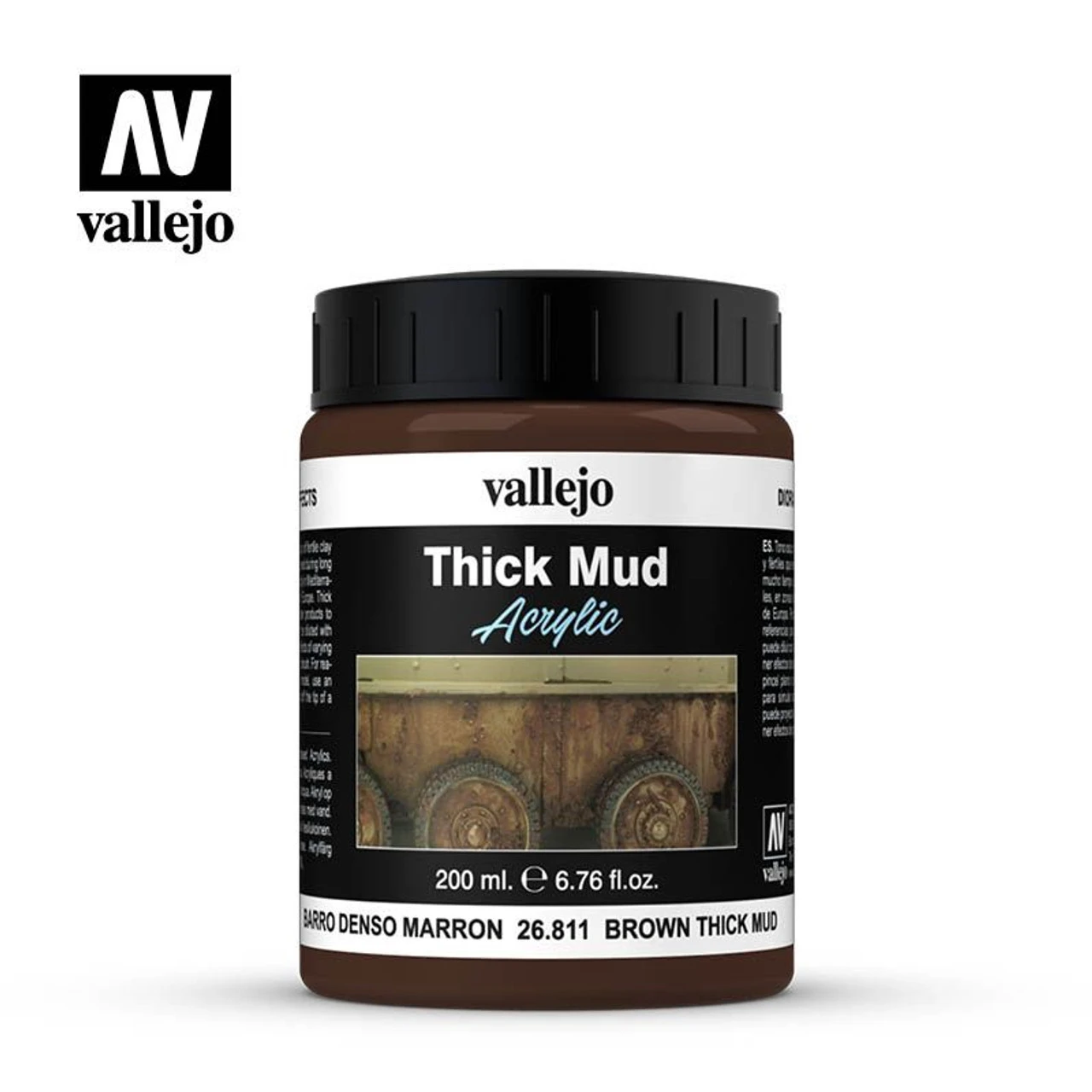Vallejo 26811 - Diorama Effects - Brown Mud 200mL - 3 Vallejo 26811 - Diorama Effects - Brown Mud 200mL -