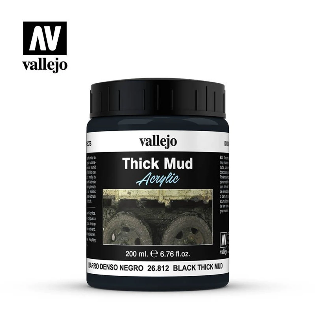Vallejo 26812 - Diorama Effects - Black Mud 200mL - 3 Vallejo 26812 - Diorama Effects - Black Mud 200mL -
