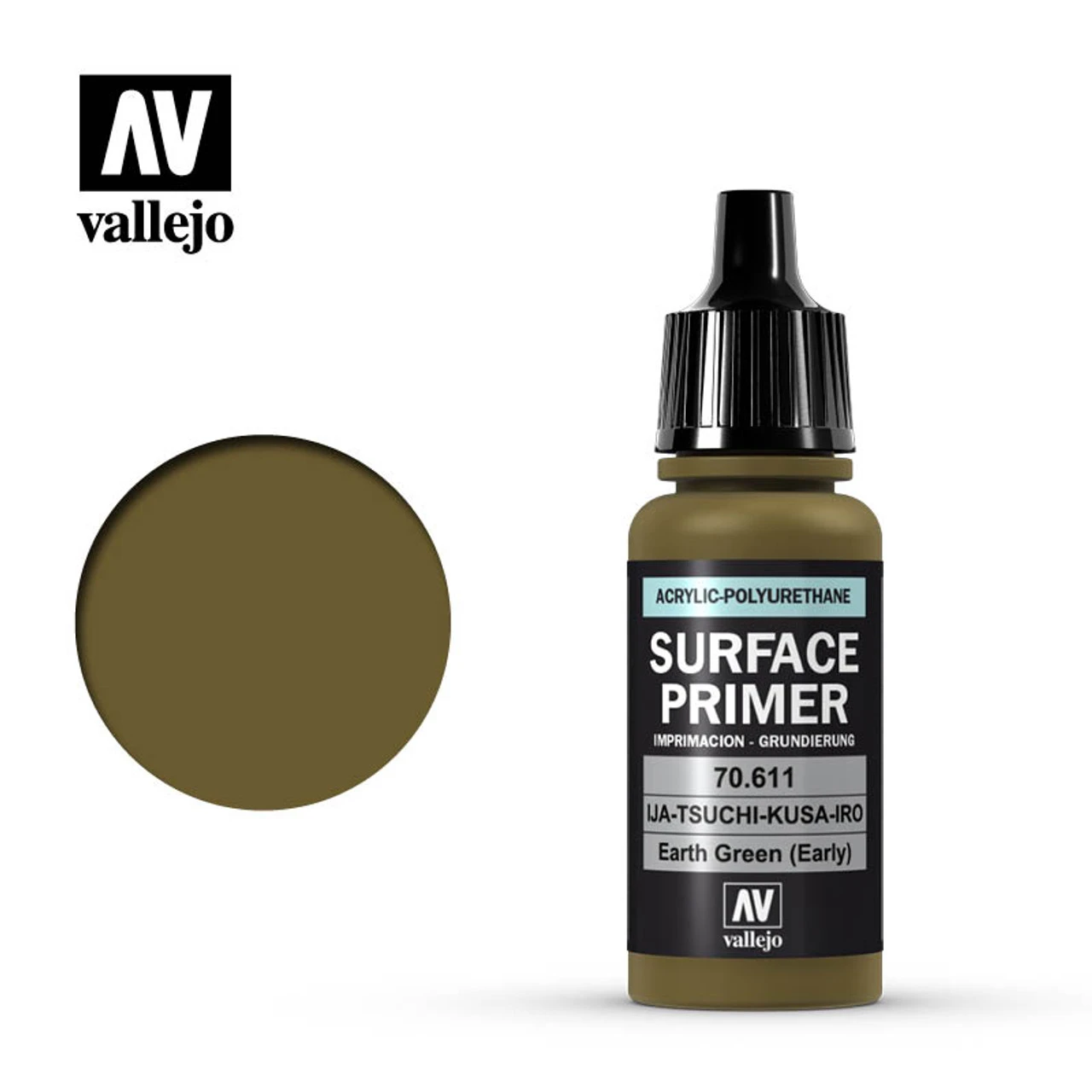 Vallejo 70-611 IJA Earth Green Primer 17ml Bottle 3 Vallejo 70-611 IJA Earth Green Primer 17ml Bottle