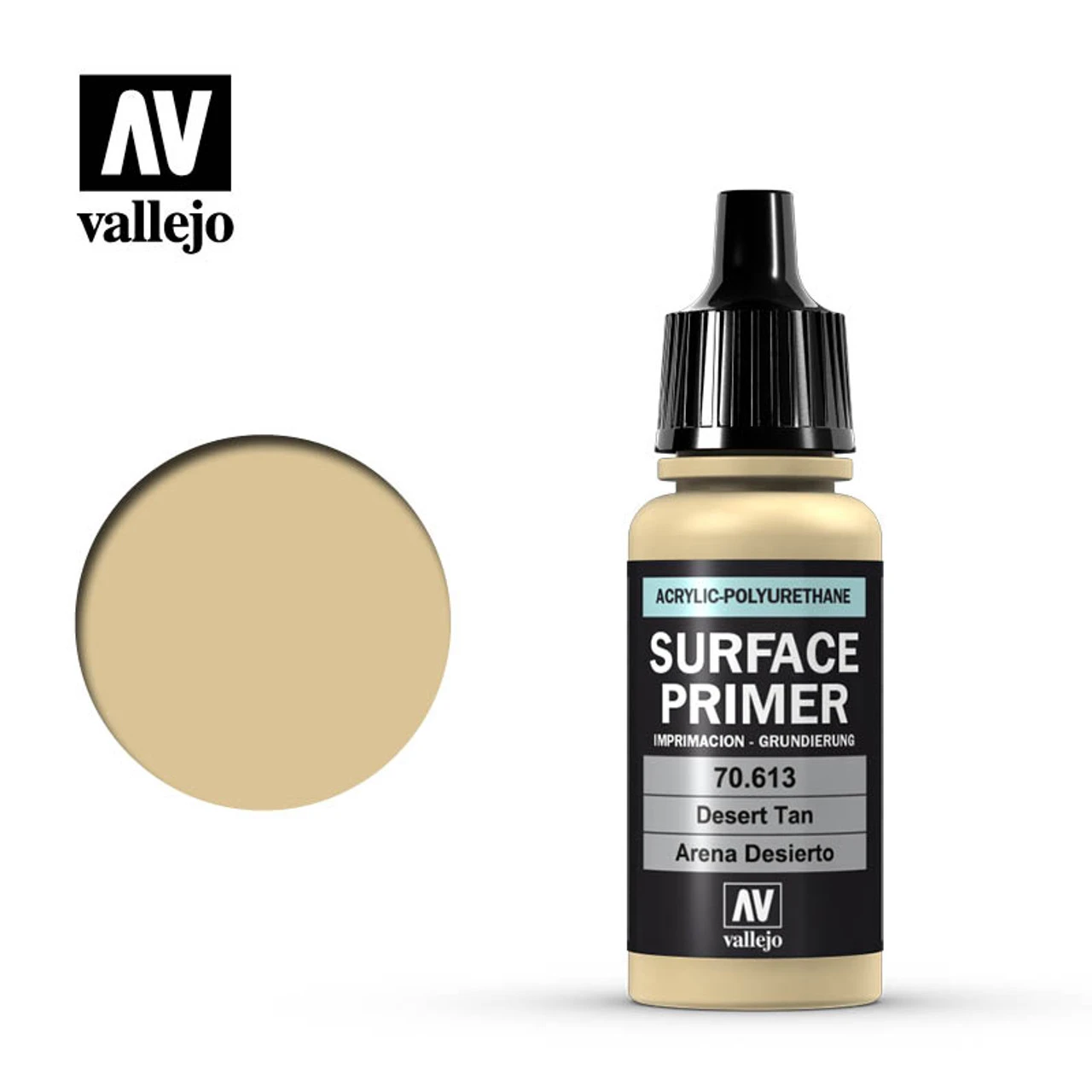 Vallejo 70-613 Desert Tan Primer 17ml Bottle 3 Vallejo 70-613 Desert Tan Primer 17ml Bottle