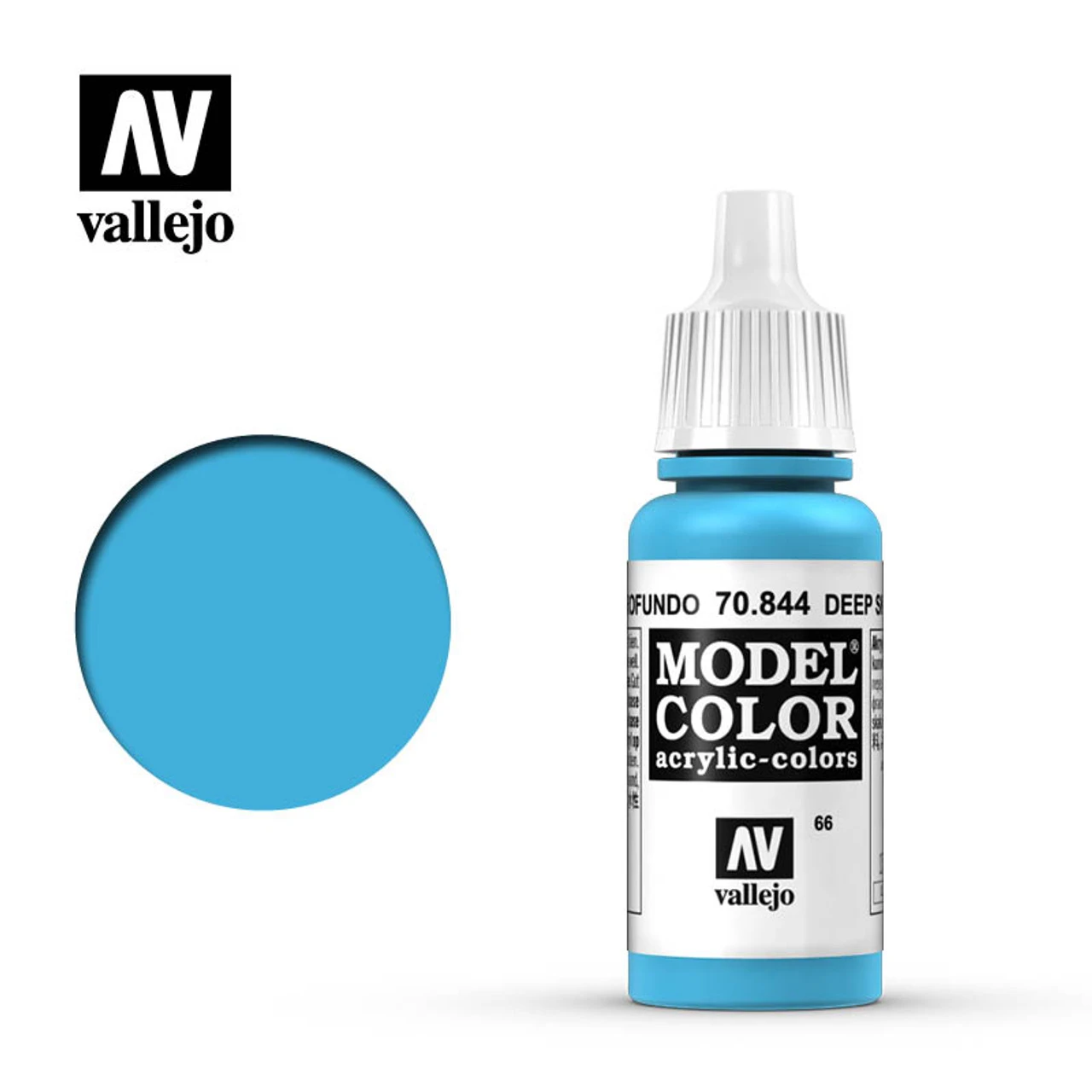 Vallejo Model Color #66 17ml - 70-844 - Deep Sky Blue 3 Vallejo Model Color #66 17ml - 70-844 - Deep Sky Blue