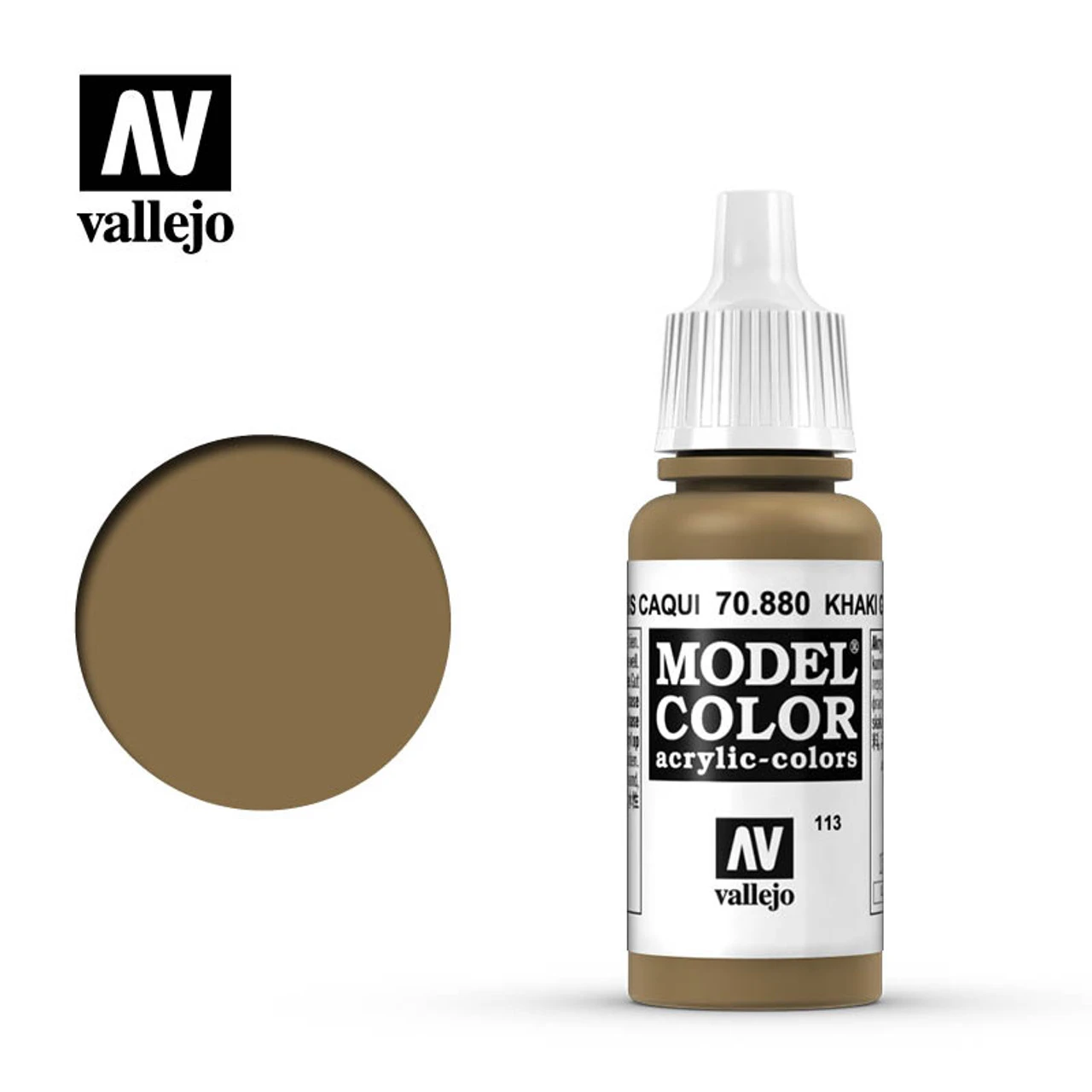 Vallejo Model Color #113 17ml - 70-880 Khaki Grey 3 Vallejo Model Color #113 17ml - 70-880 Khaki Grey