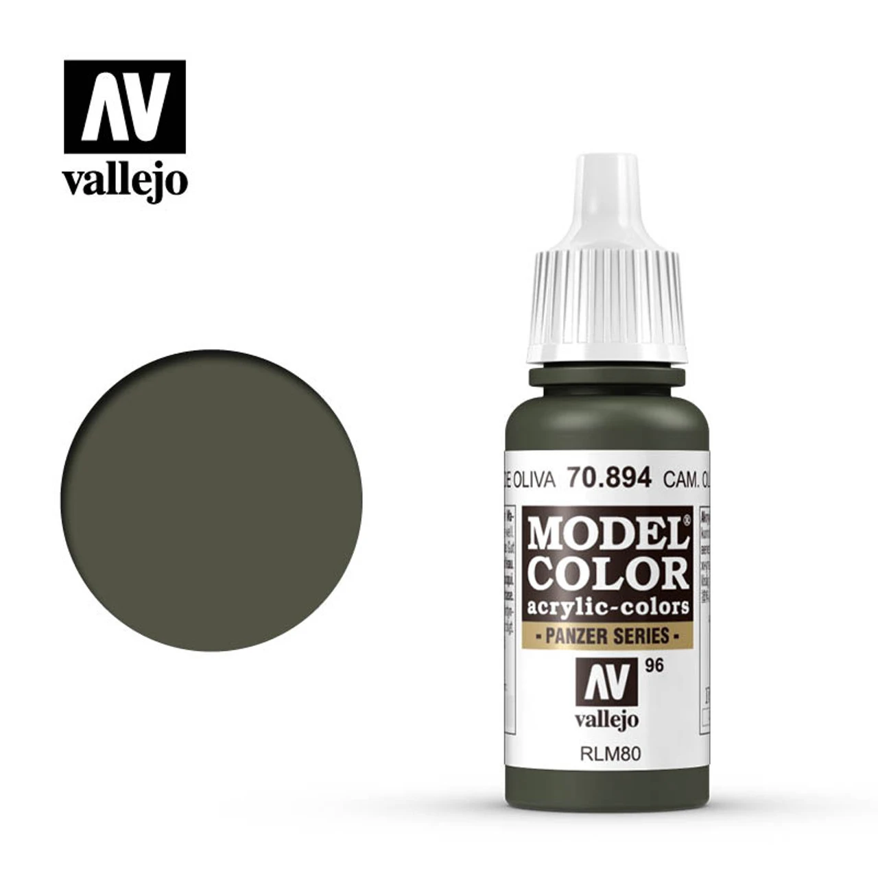 Vallejo Model Color #96 17ml - 70-894 Camoflauge Olive Green 3 Vallejo Model Color #96 17ml - 70-894 Camoflauge Olive Green