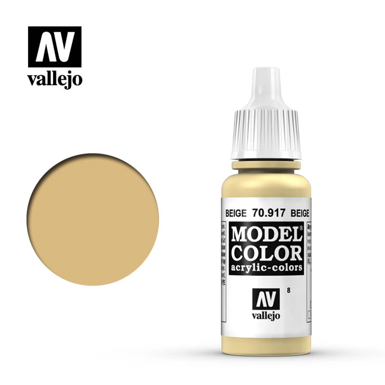 Vallejo Model Color # 8 17ml - 70-917 - Beige 3 Vallejo Model Color # 8 17ml - 70-917 - Beige