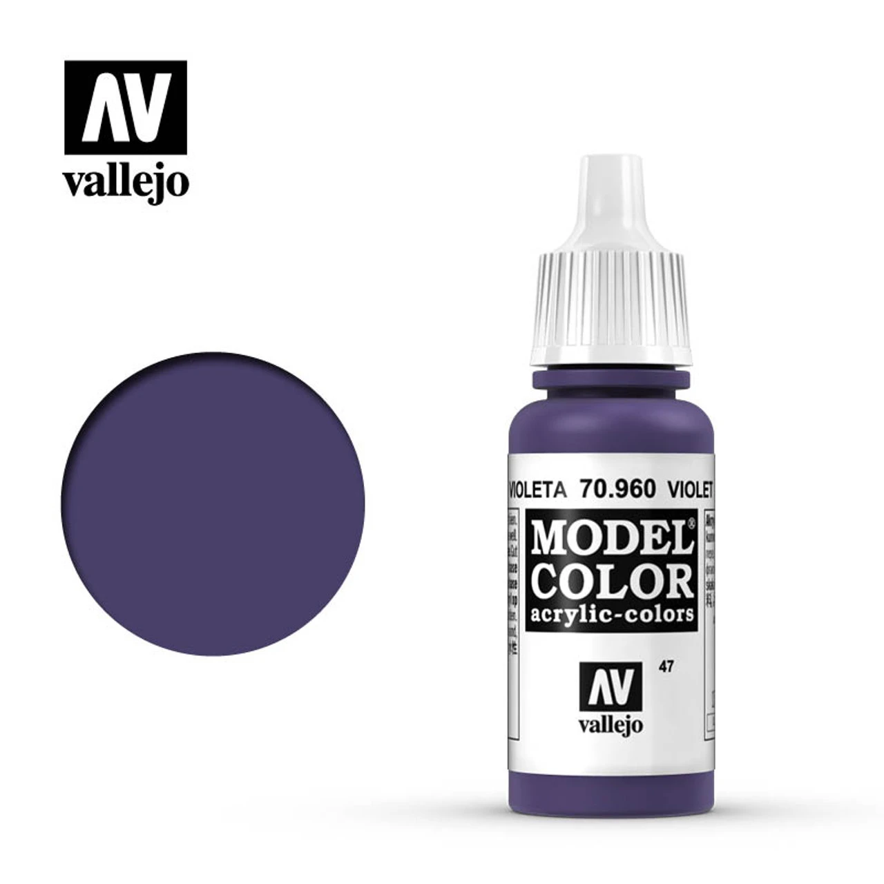 Vallejo Model Color #47 17ml - 70-960 - Violet 3 Vallejo Model Color #47 17ml - 70-960 - Violet