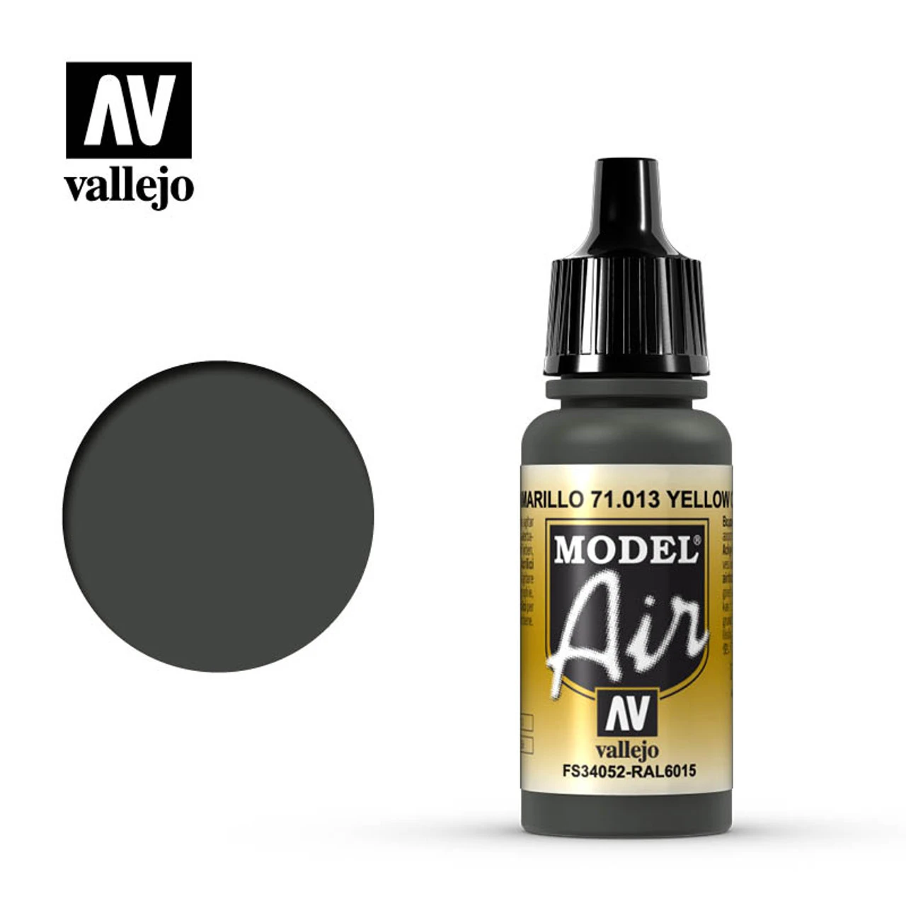 Vallejo Model Air 71-013 Yellow Olive 17 Ml Bottle 3 Vallejo Model Air 71-013 Yellow Olive 17 Ml Bottle