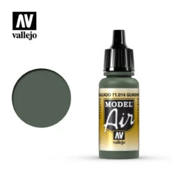 Vallejo Model Air 71-014 Gunship Green 17 Ml Bottle